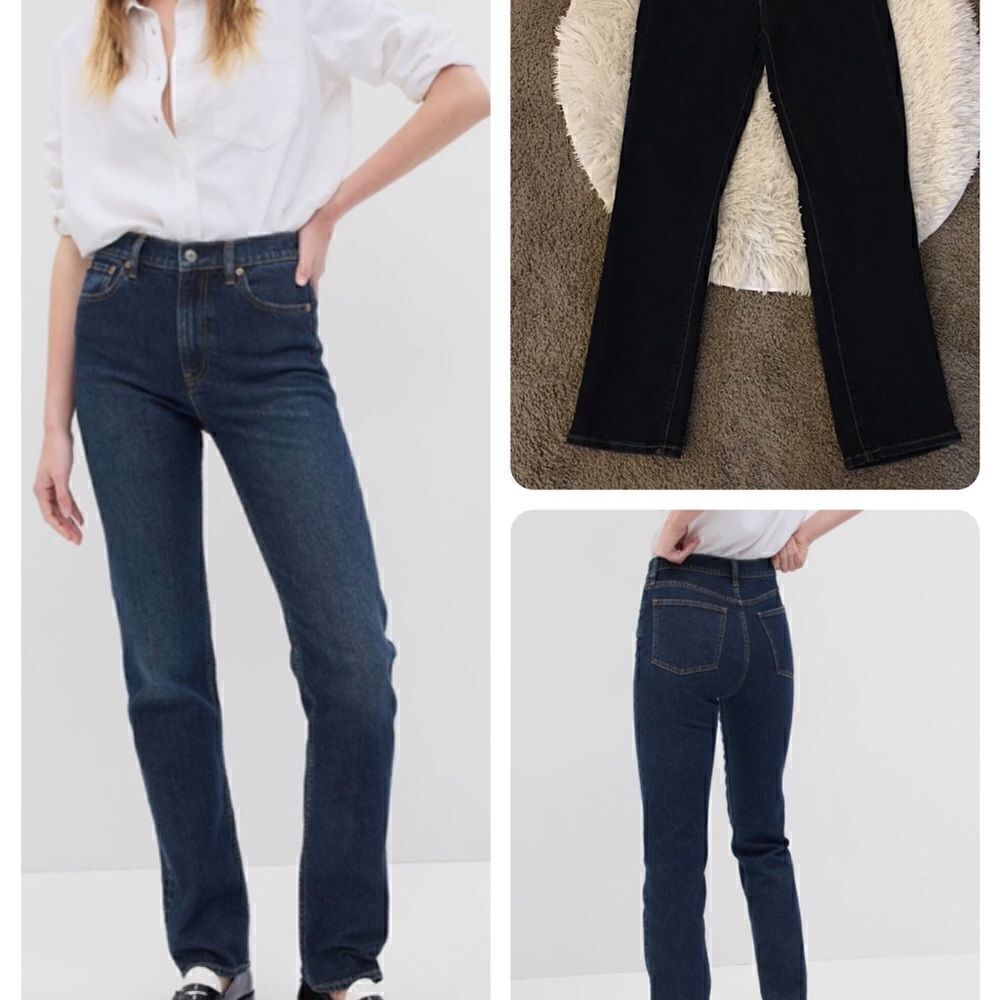 NWOT GAP DARK WASH, straight leg stretch denim